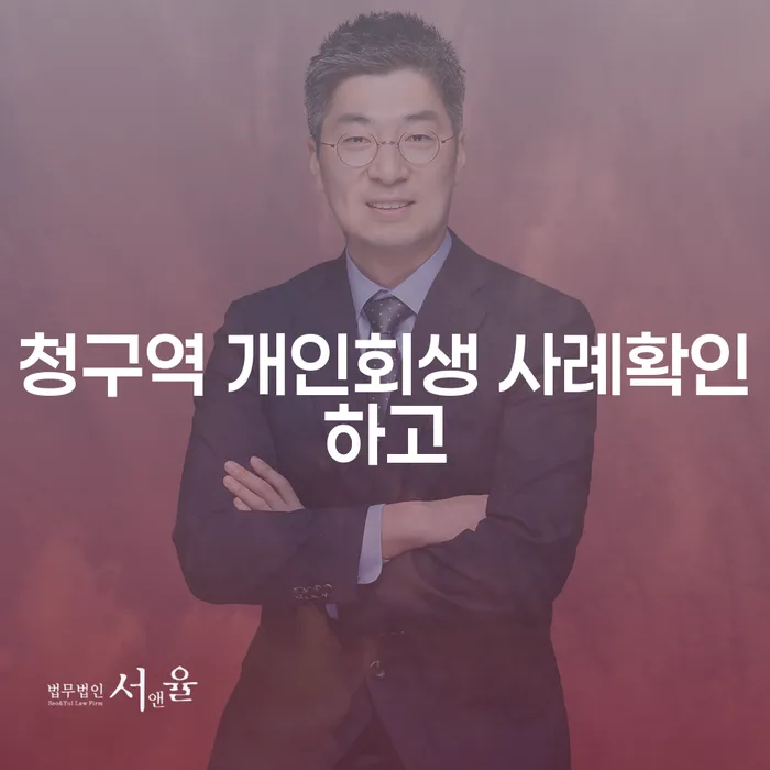 청구역 개인회생 사례확인하고